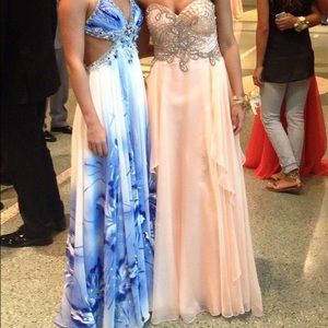 Peach Sherri Hill dress