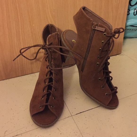 Brown low heels