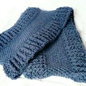 Handmade wool infinity cowl scarf