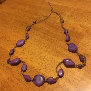 Purple necklace NWOT