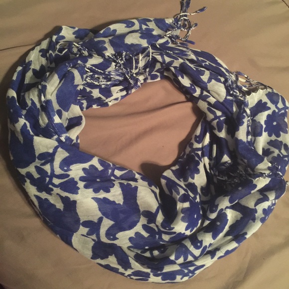 Sold on different site - Blue and White Scarf