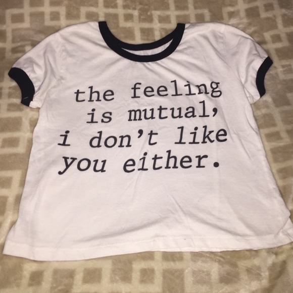 Sassy graphic crop top