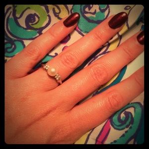 Pearl & Diamond Ring