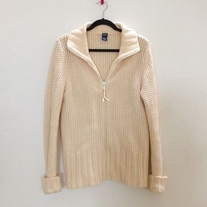 Gap Lamb Wool Knit Long Jacket