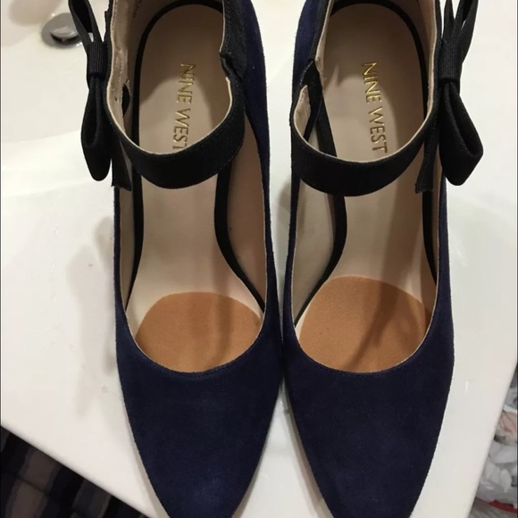 Suede heels/price dropped was $40/Now $30
