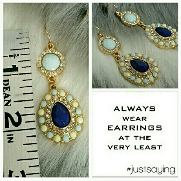 'OCEAN BLUES' EARRINGS - Picture 4 of 4