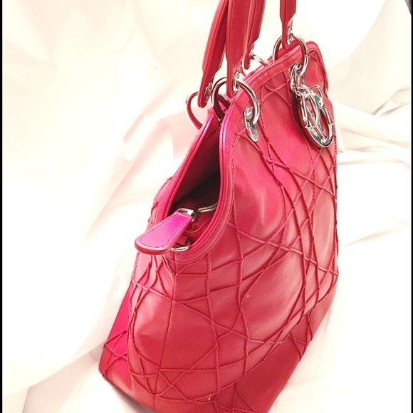 Christian Dior Rouge cannage leatherGranville tote - Picture 2 of 4