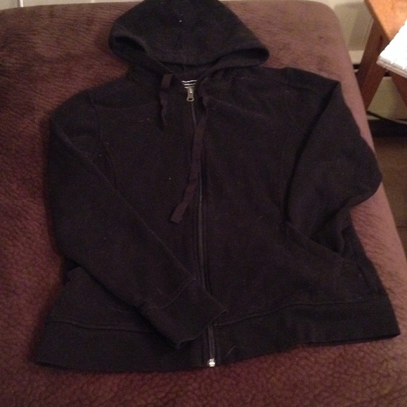 Black zip up hoodie