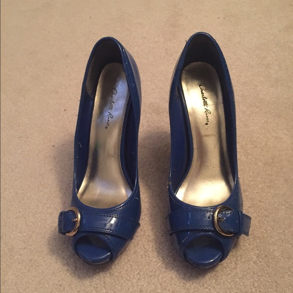 Blue heels size 7