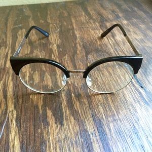 Cato Accessories - Black & Metal Round Glasses Cato Accessories - Black & Metal Round Glasses
