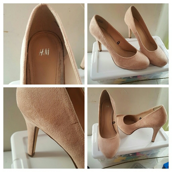 High heel H&M soft pink shoe