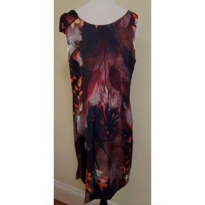 H&M Dresses - H&M Bow Floral shoulder Dress purple black 10 H&M Dresses - H&M Bow Floral shoulder Dress purple black 10