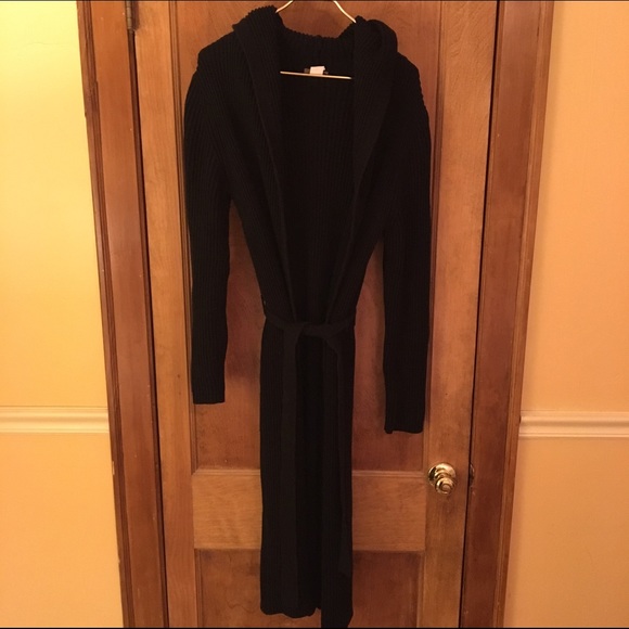 (SOLD) J.Crew Black Car Coat/Sweater Coat