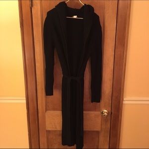 (SOLD) J.Crew Black Car Coat/Sweater Coat