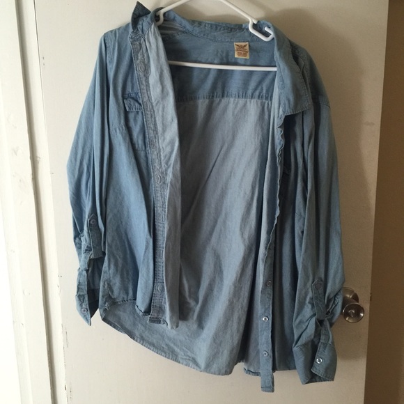 Light denim chambray shirt