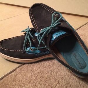 Navy Blue Sperry Top-Siders