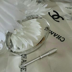 7"(16cm) silver no gems love bangle