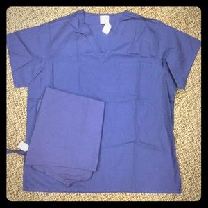 Navy Reversible Unisex Scrub Set