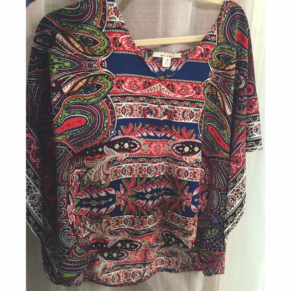 Bohemian Chic Top with a Paisley Pattern
