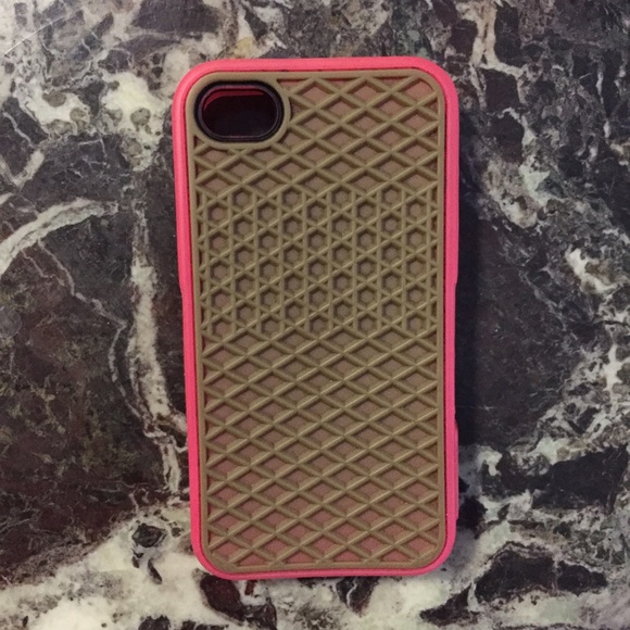 iPhone 4 phone case pink Vans sole print