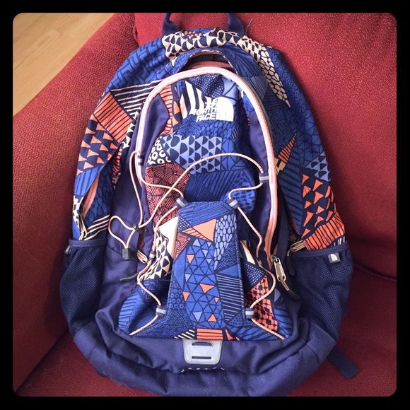 North Face Backpack Jester Purple Pink and Blue