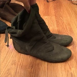 Army green boots