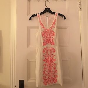 Free people embroidered cotton bodycon