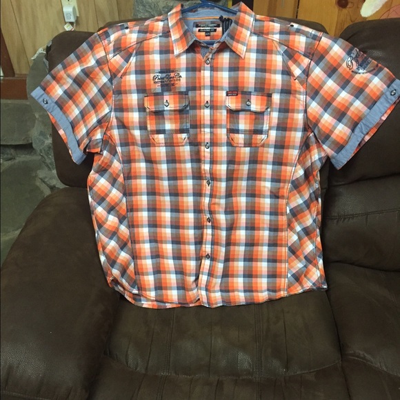 NWT Point Zero Short Sleeve Button Up