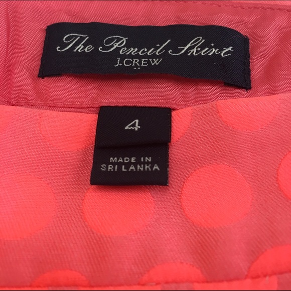 J. Crew Factory Polka Dot Pencil Skirt - Picture 3 of 3