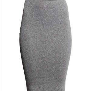 H&M gray jersey skirt