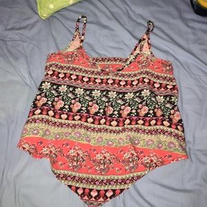 Tribal spaghetti strap shirt