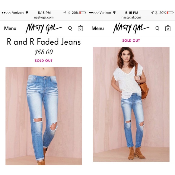 Faded Distressed Jeans (LAST SMALL!) - Picture 3 of 4