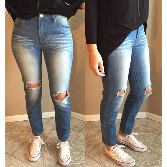 Faded Distressed Jeans (LAST SMALL!) - Picture 4 of 4