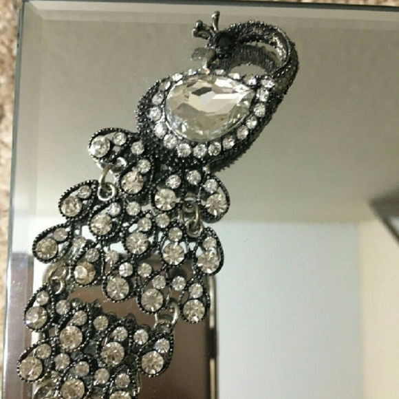 Peacock mirror jewelry box