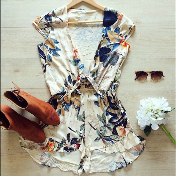 Floral Playsuit in Small.