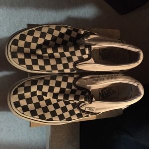 Black and white checkered vans!