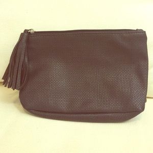Chocolate Colored Laura Mercier makeup bag