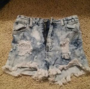 High waisted shorts