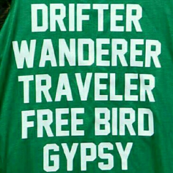 Drifter Wanderer Traveler Gyspy Tank Top - Picture 2 of 5
