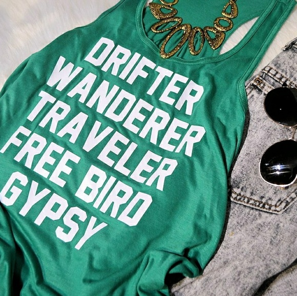 Drifter Wanderer Traveler Gyspy Tank Top - Picture 4 of 5