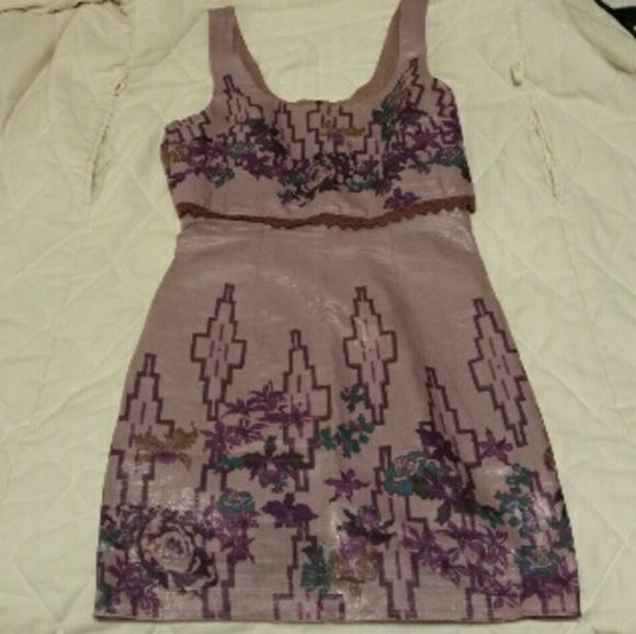 Free People summer dress with a zipper on the back