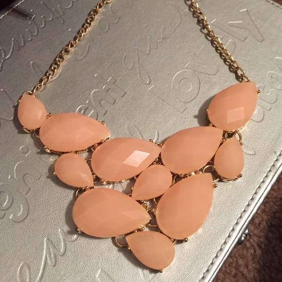 Peach necklace