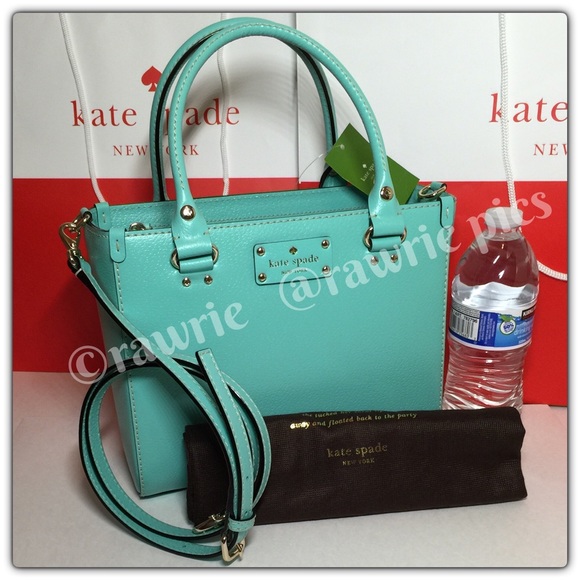 kate spade Handbags - New Kate Spade blue leather square Satchel
