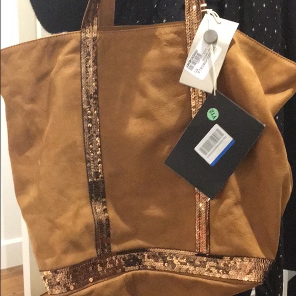 Vanessa Bruno medium Le Cabas Caramel Suede Tote - Picture 2 of 4