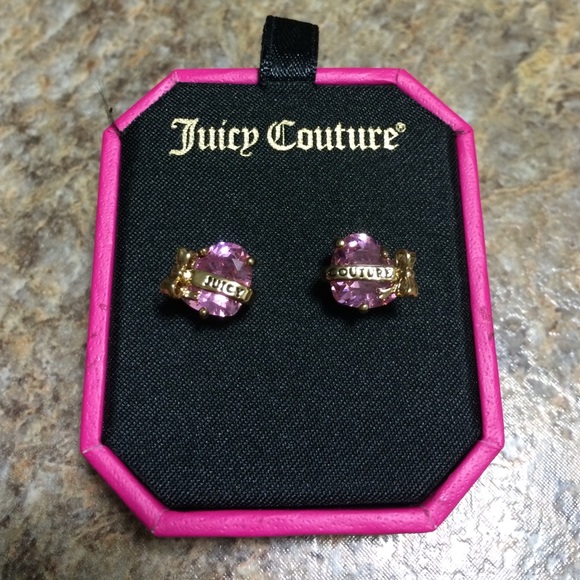 NWT Juicy Couture heart earrings studs