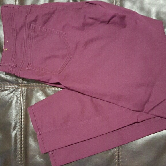 Maroon Skinny Jeans