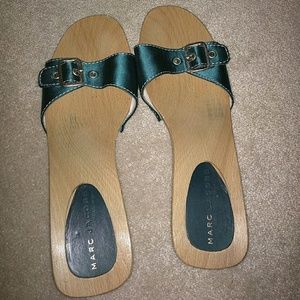 Marc Jacobs Wooden Slides,  sz 10