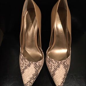 BCBGeneration Tan Pumps
