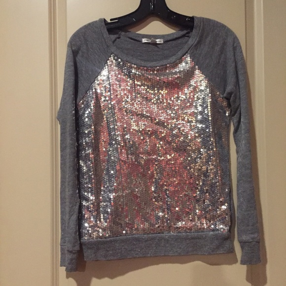 Grey sequin Free Generation Small sweater
