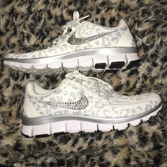 OFFERS! Leopard Nike Free 5.0 with Rhinestones